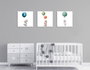 Wallity FAH11 Conjunto de 3 Cuadros Decorativos sobre Lienzo Multicolor de 30 x 30 cm